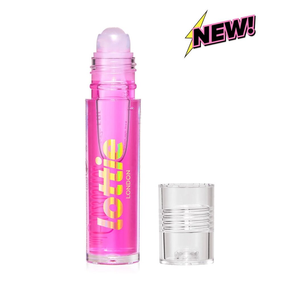 Lottie London Roller Glaze Feeling Grape, Rollerball pH Color Changing Lip Oil i